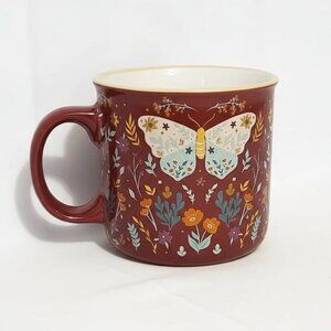 Butterfly/Moth Wildflower Mug New Without Tags